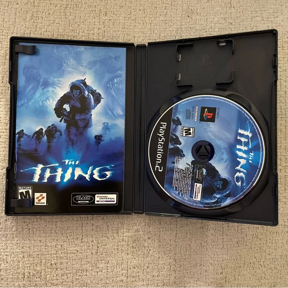 💲⬇️ 2002 SONY PS2 “The Thing” Black Label CIB with Manual Tested Working - Picture 3 of 6